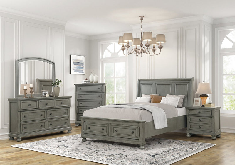 Chelsea Bedroom Dresser Mirror - Grey