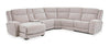 Shaquille O’Neal Home Legacy 6-Piece Left-Facing Power Reclining Sectional with Shaq-o-pedic Comfort - Grey 