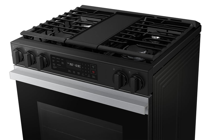 Samsung 6 Cu. Ft. Smart Gas Slide In Range with Air Fry and Fan Convection - Stainless Steel - NSG6DG8300SRAA