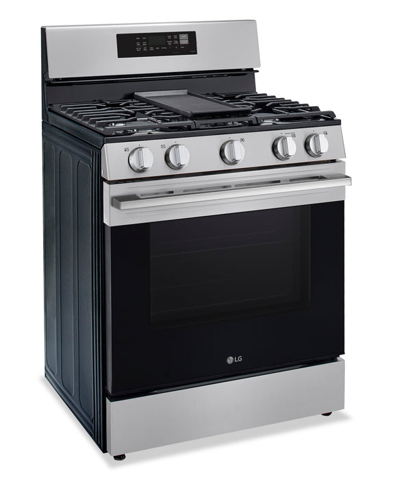 LG 6.3 Cu. Ft. Smart Gas Range with Air Fry - LRGN6323Y