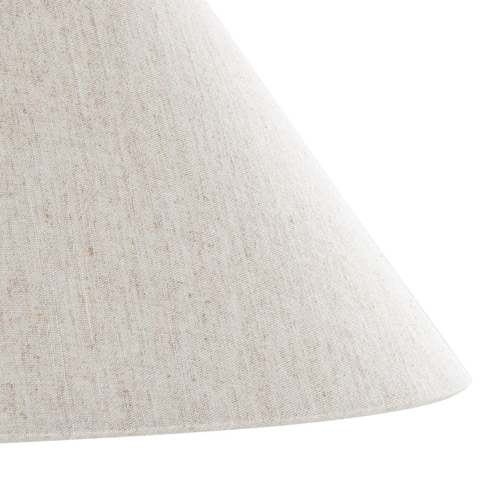 Rachel 19\" Contemporary Table Lamp with Linen Shade – Brass