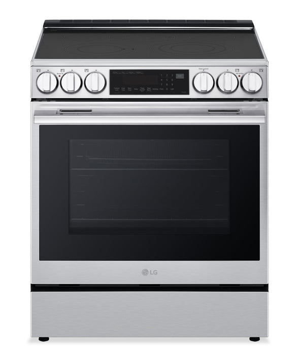 LG 6.3 Cu. Ft. Smart Electric Range with Air Fry – Fingerprint Resistant Stainless Steel - LSEL6335XE 