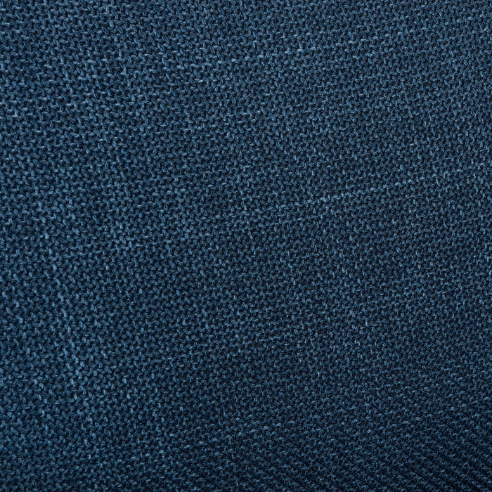 River 63.3\" Linen-Look Fabric Loveseat with Wood Base and Legs - Blue