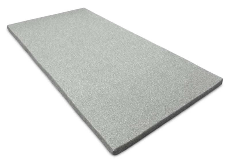 Small Memory Foam Sofa Bed Topper with Removable Zippered Cover