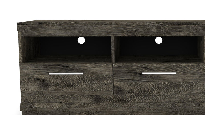 Camden 65\" TV Stand with Storage and Cable Management for TVs up to 70\" - Alabaster Oak