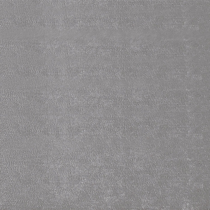 Candace Upholstered Bed in Velvet Grey Fabric, Button Tufted - Full Size