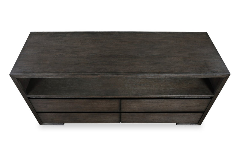 Zelda 64\" TV Stand with Storage and Cable Management – Warm Mocha