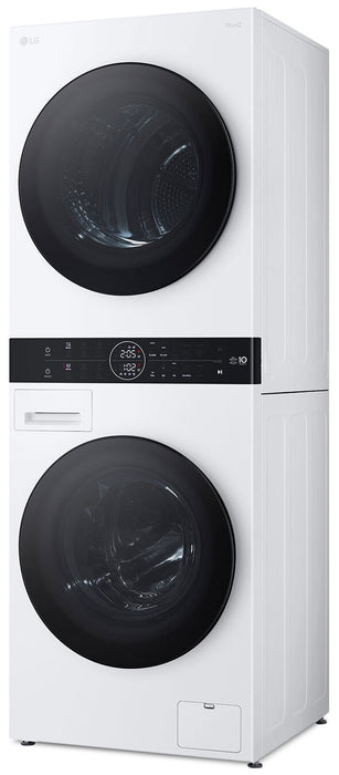 LG 3.1 Washer/4.2 Dryer Cu. Ft. Front-Load High-Efficiency Washtower™ - White - WKHC152HWA