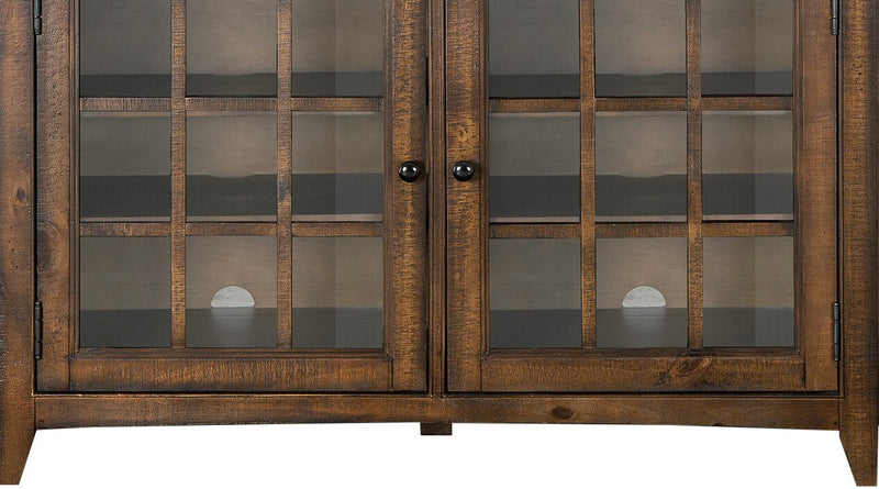 Wesley 90\" Traditional TV Stand with Storage and Cable Management for TVs up to 95\" - Toasted Nutmeg