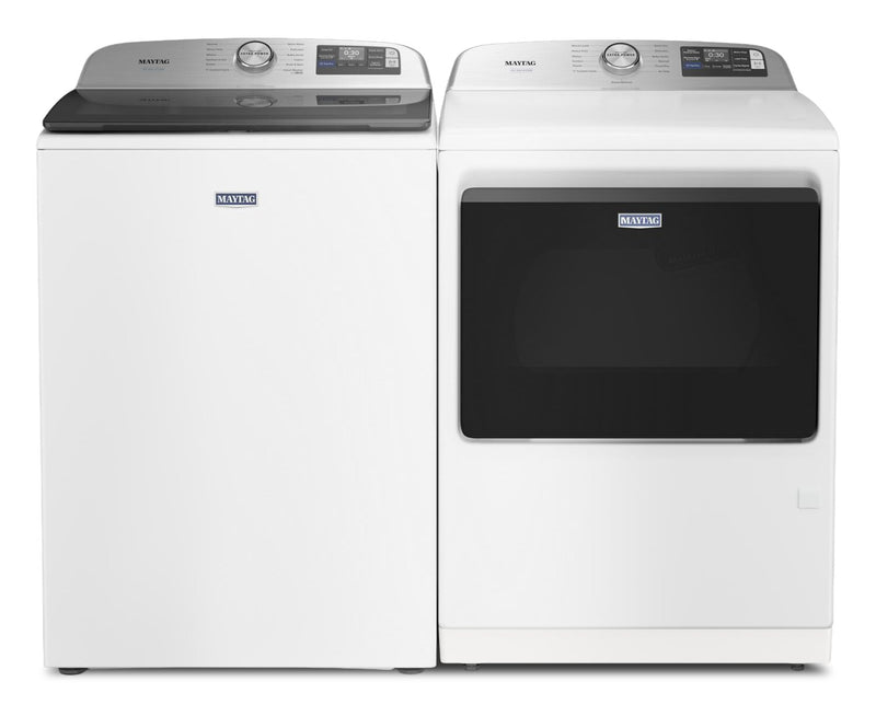 Maytag 6.0 Cu. Ft. Pet Pro Top-Load Washer and 7.4 Cu. Ft. Gas Dryer - White - MATL72GW