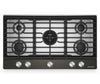 KitchenAid Gas-on-Metal Cooktop with Integrated Wok Grate - Black Ore - KCGK736SBE
