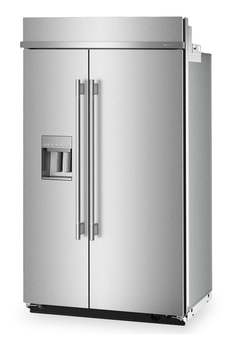 Kitchenaid 48\" 29.4 Cu. Ft. Built-In Side-by-Side Refrigerator – Stainless Steel - KBSD748SPS