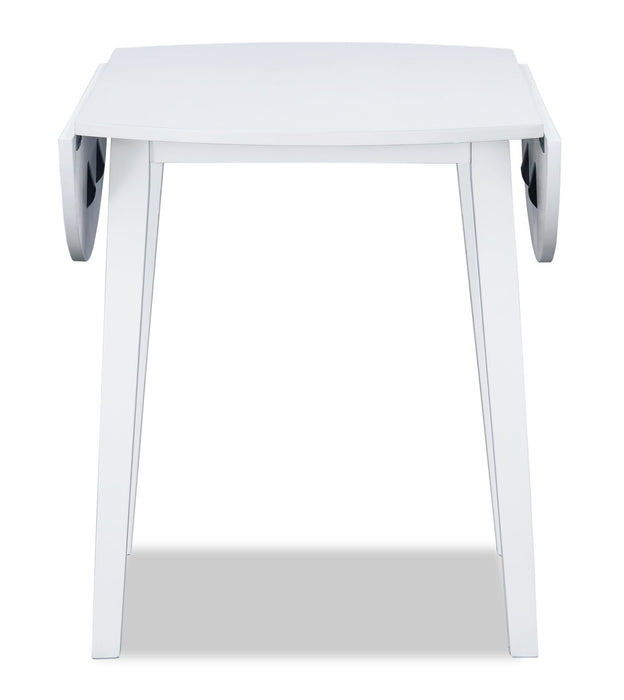 Bryn Drop-Leaf Dining Table, 42\" Round - White