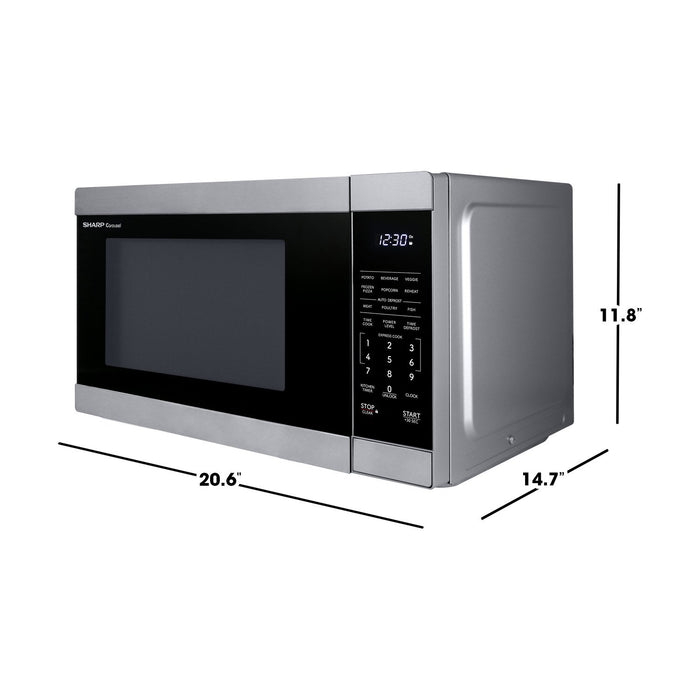 Sharp 1.1 Cu. Ft. Carousel® Countertop Microwave - Stainless Steel - SMC1162KSC