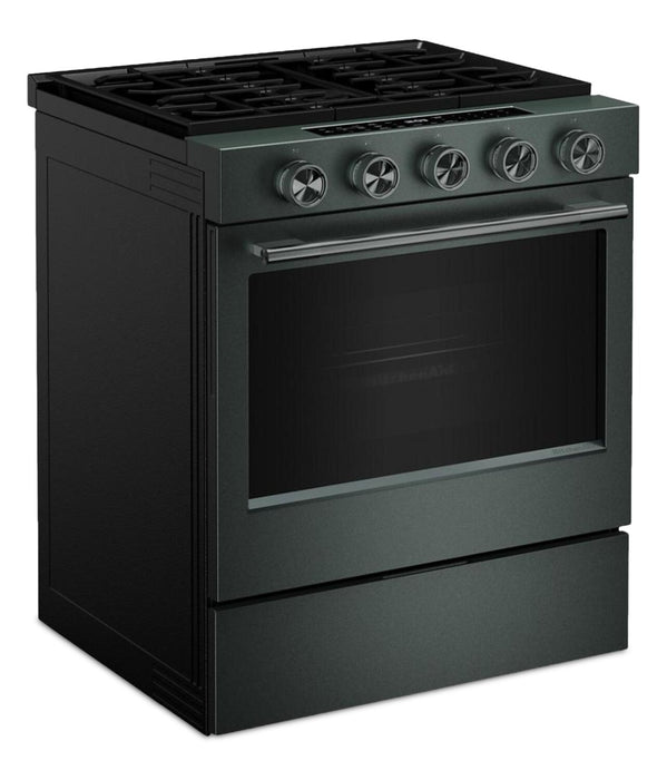 KitchenAid 30\" 5.0 Cu. Ft. Slide-in Gas Range with Convection Modes - Juniper - KSGS530SJP