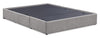 Amos Upholstered Storage Bed Base in Grey Fabric with 3 Built-in Drawers  - Queen Size