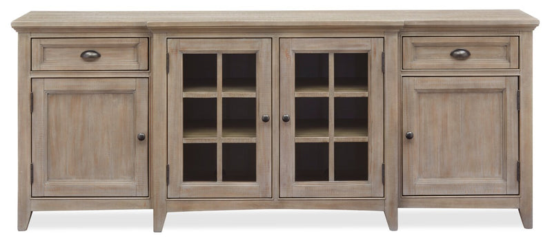 Wesley 80\" Traditional TV Stand with Storage and Cable Management for TVs up to 85\" - Dovetail Grey