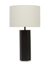 Bishop 26\" Black Hexagonal Table Lamp 