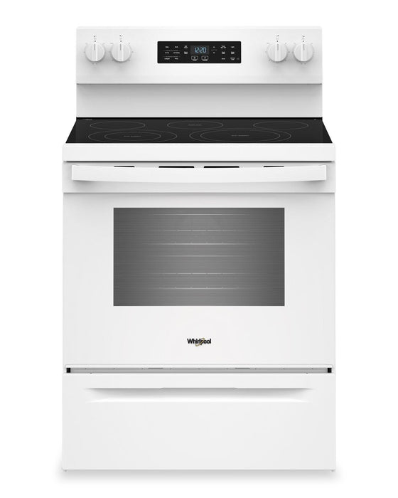 Whirlpool 5.3 Cu. Ft. Electric Range with Air Cooking – White - YWFES5730SW