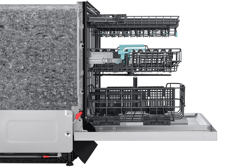 Samsung 24\" 38 dBA Top-Control Dishwasher with AI Wash and Third Rack - White - DW90F89T0U12AA