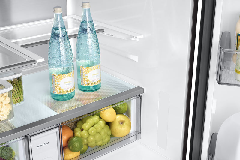 Samsung 36\" 29 Cu. Ft. Bespoke French-Door Refrigerator with AI Home Screen - RF90F29BECRAA