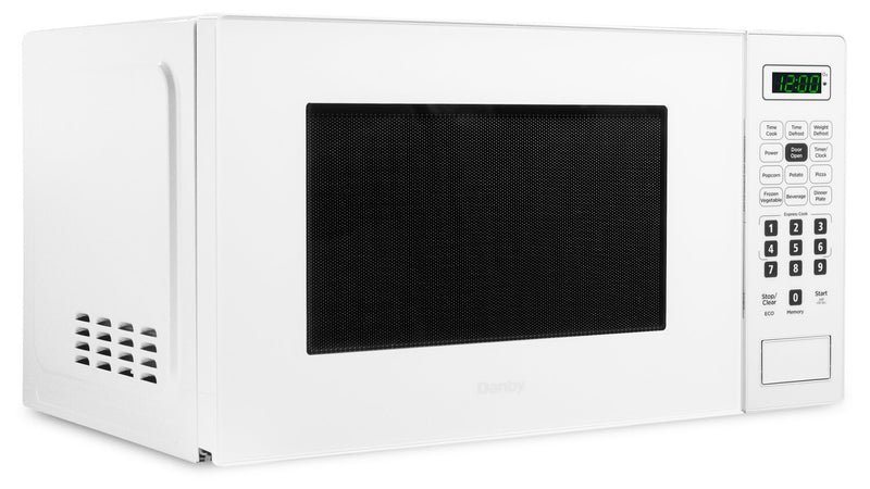Danby 0.7 Cu. Ft. Countertop Microwave with Auto Defrost - White - DBMW0721BWW