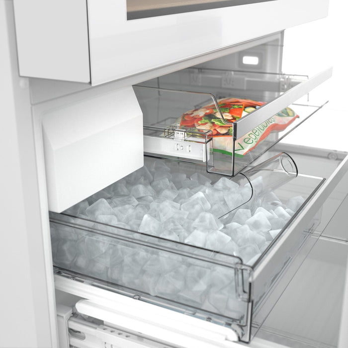 Bosch 36\" 20.5 Cu. Ft. 800 Series Smart Counter-Depth French-Door Refrigerator - B36CL81ENW 