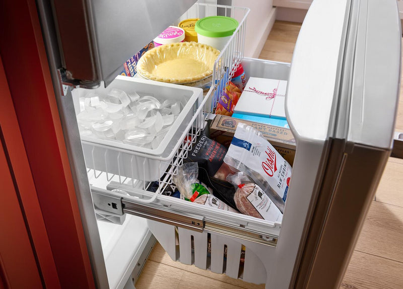 KitchenAid 36\" 20 Cu. Ft. Counter-Depth French-Door Refrigerator - Stainless Steel - KRFC136RPS