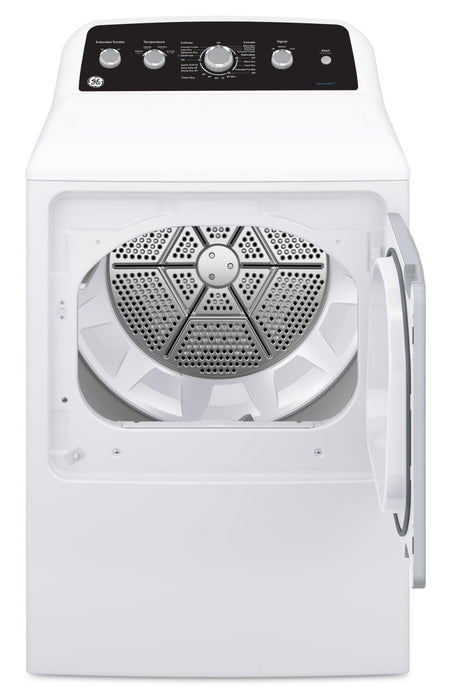 GE 4.9 Cu. Ft. Top Load Washer and 7.2 Cu. Ft. Electric Dryer with SaniFresh