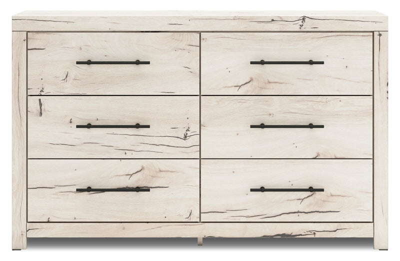 Derekson Bedroom 6-Drawer Dresser, 58.7\"W x 36.5\"H - Rustic White