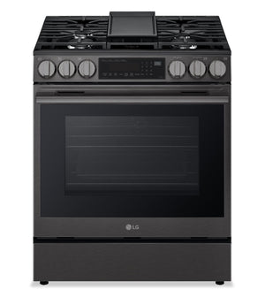 LG 6.3 Cu Ft. Smart Gas Slide-In Range with Air Fry – Black Stainless Steel - LSGL6335Z
