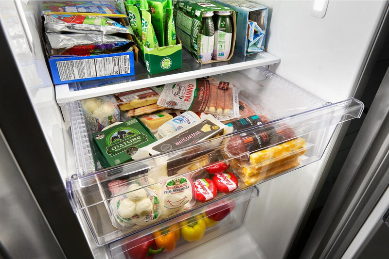 Whirlpool 36\" 21 Cu. Ft. Side-by-Side Refrigerator - Black - WRSC5536RB