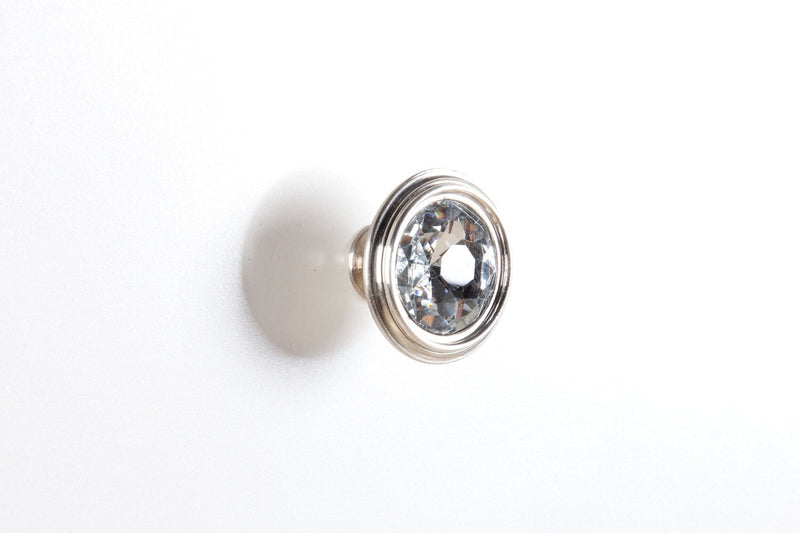 Halo Bedside 2-Drawer Nightstand with LED Light, 21\"W x 24\"H, Glam - White