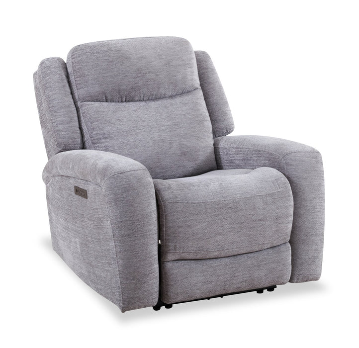Atlantis 38\" Zero Gravity Fabric Power Reclining Chair with USB Port - Dove Grey