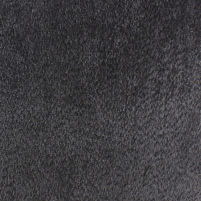 Moon 35.8\" Fabric Curved Chair with Accent Pillow - Wooly Raven Black