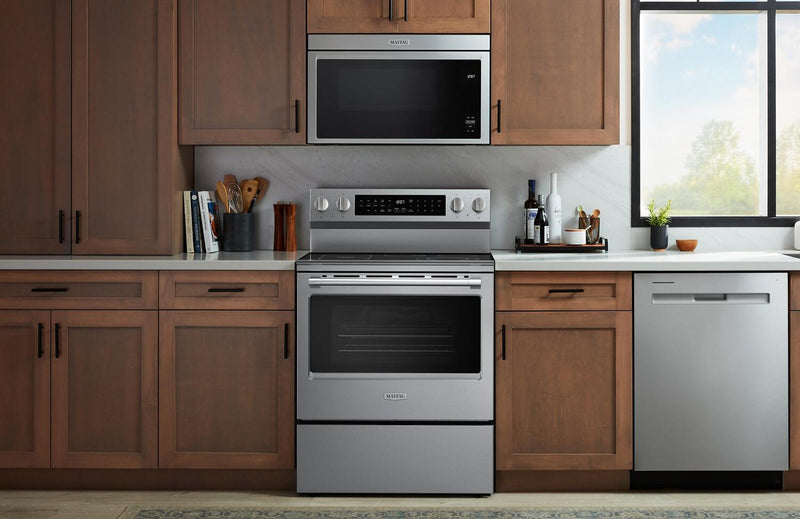 Maytag 5.3 Cu. Ft. Smart Electric Range with Air Fry and Indoor Grill - Stainless Steel - YMFES8030RZ
