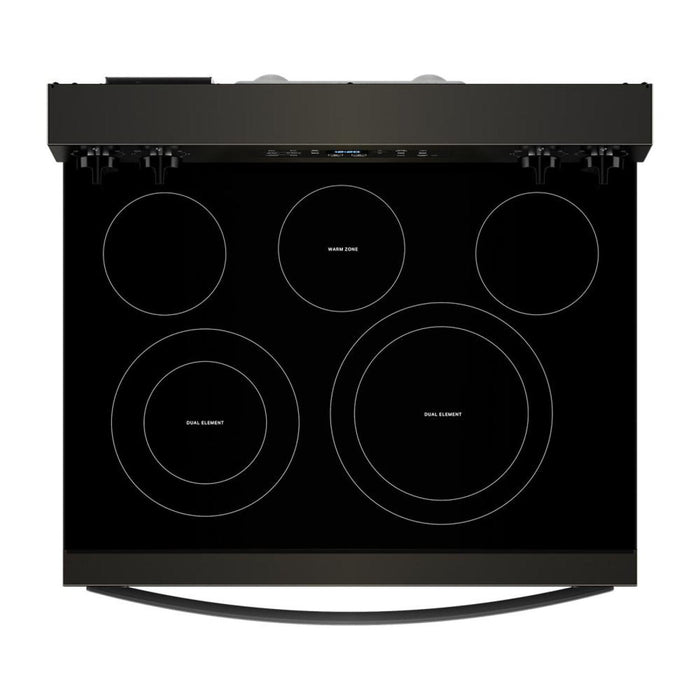Whirlpool 5.3 Cu. Ft. Electric Range with No Preheat Air Fry - Black Stainless Steel - YWFES5030RV 