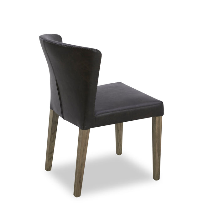 Arlo Dining Chair with Vegan Leather Fabric - Bison Brown