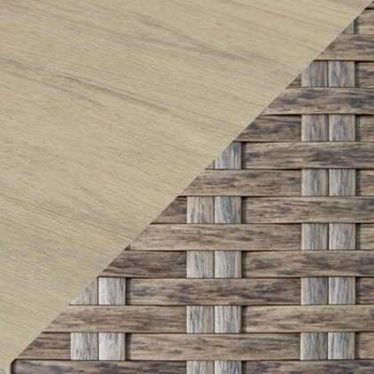 Muskoka 5-Piece Outdoor Patio Set with Fire Pit Table & 4 Chairs - 50,000 BTU, Resin Wicker - Beige