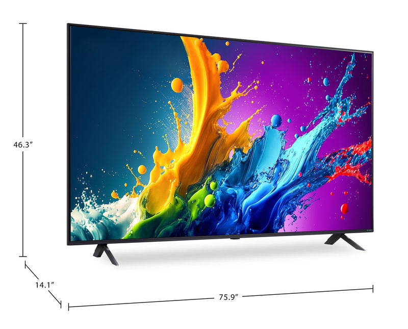 LG 86\" 4K Quantum Dot Nanocell HDR10 60Hz Smart TV (86QNED80TUC)