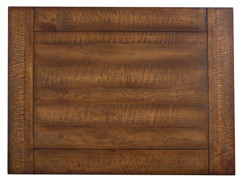 Hanson 20” Traditional Pine End Table with Storage - Toasted Nutmeg