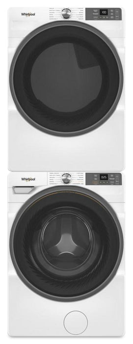 Whirlpool 5.2 Cu. Ft. Smart Front-Load Washer and 7.4 Cu. Ft. Electric Dryer - White 