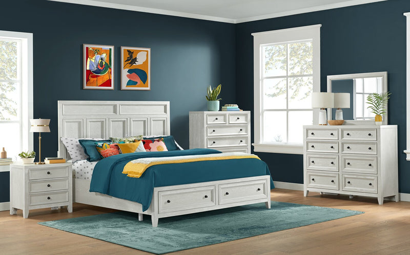 Casa Bedroom 8-Drawer Dresser, 54\"W x 44\"H, Wood - White