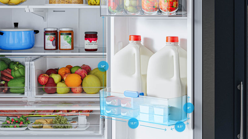 Midea 36\" 26.5 Cu. Ft. French Door Refrigerator with AutoFill Pitcher and Dual Ice Maker - MRF27I6BST