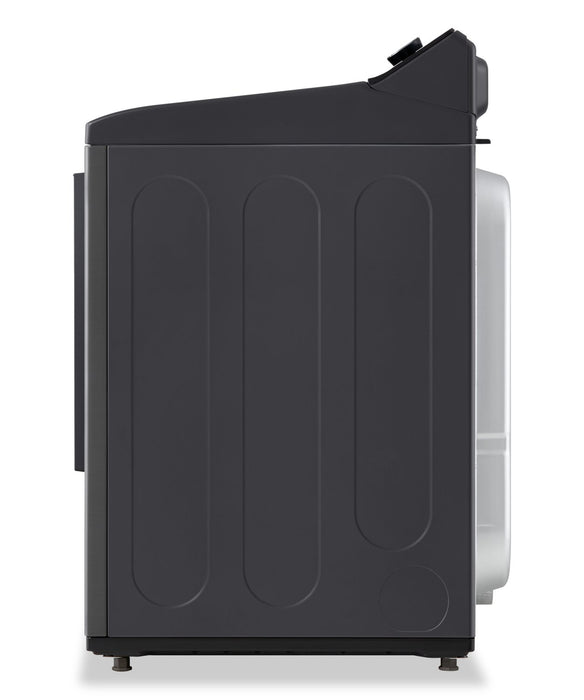 LG 7.3 Cu. Ft. Electric Dryer with AI Sensing and ThinQ® - Platinum Black - DLE8200L