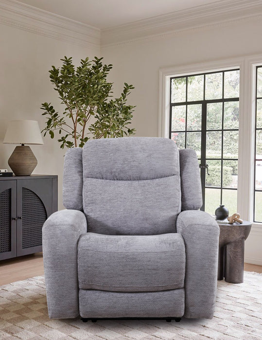 Atlantis 38\" Zero Gravity Fabric Power Reclining Chair with USB Port - Dove Grey
