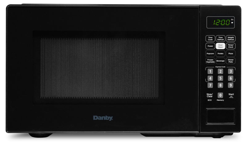 Danby 0.7 Cu. Ft. Countertop Microwave with Auto Defrost - Black - DBMW0721BBB