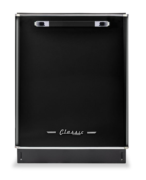 Classic Retro by Unique 24\" 45 dBA Top-Control Dishwasher - Midnight Black - UGP-24CR DW B