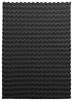 Dream Step Memory Foam Bubble Dark Grey Faux Fur Area Rug  - 5' x 7' 