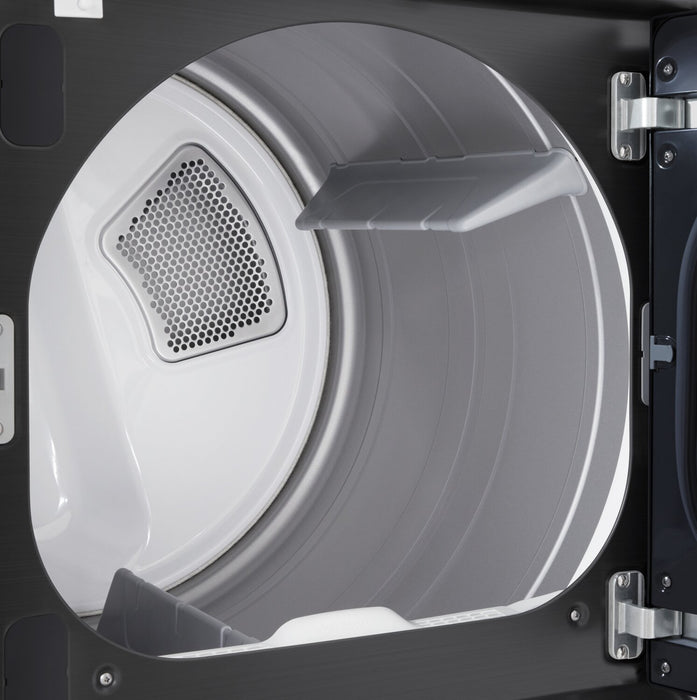 LG 7.3 Cu. Ft. Electric Dryer with AI Sensing and ThinQ® - Platinum Black - DLE8200L